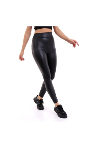 Winmoda34 Içi Kürklü Deri Tayt Siyah