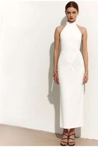 Visteriya Elbise Beyaz