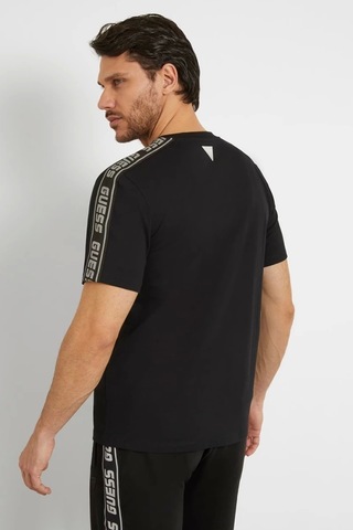 Guess Erkek Logolu T-shirt Xl Siyah