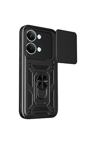Newface - 959 - Xiaomi Poco X8 Pro Max Pars Lens Yüzüklü Silikon - Csmo-tex - - Siyah Sıyah