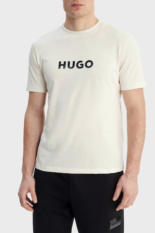 Hugo Erkek T Shirt 50557437 102 Ekru