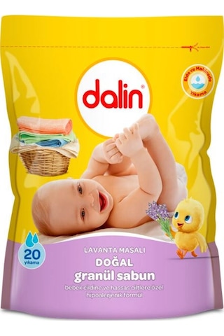 Dalin Lavanta Masalı Hipoalerjenik Doğal Granül Sabun 20 Yıkama 1 KG