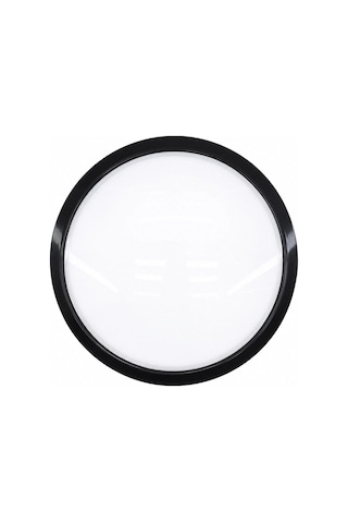 20w Siyah Metal Kasa Sıva Üstü Yuvarlak Ledli Glop Armatür Ip20 6500k - 1800lm E1212/s Bx40 Diğer