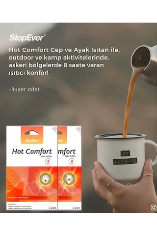 Hot-comfort 8 Saat Etkili Ayak Isıtıcı Pad 12x2'li Paket Beyaz