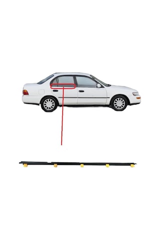 Toyota Corolla Ae101 Xli Çıta Cam Sıyırıcı Fitili Arka Dış Sağ Siyah 1993-1998