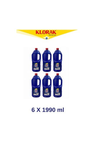 Klorak 6 Adet 1990 Ml Kireç Sökücü 6'lı Set