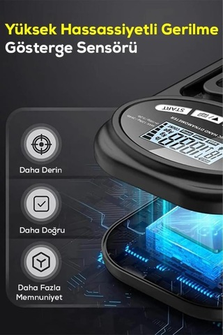 Dijital El Dinamometresi Kavrama Gücü Ölçüm Cihazı Lcd Ekranlı, Ayarlanabilir, Taşınabilir