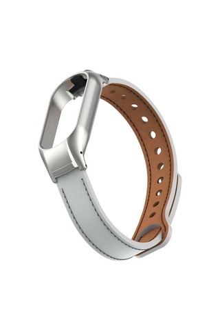 Ekılıf - Xiaomi Mi Band 7 Uyumlu - Kordon Deri Kordon Krd-68 - Kırmızı