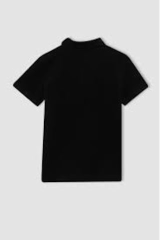 Waynap Unisex Lakos Polo Yaka Okul Tshirt Siyah