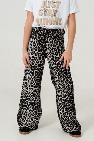 Giyicem Kız Çocuk Leopar Kız Çocuk Pantolon 2561 Siyah