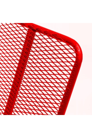 Retodesign Minderli Kırmızı Metal Sallanan Sandalye/ Bebek Emzirme Koltuğu/baba Koltuğu 1091
