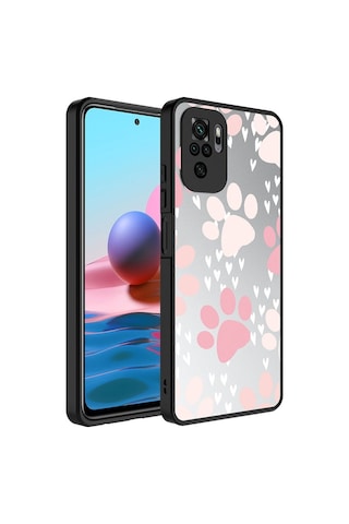 Xiaomi Redmi Note 10 Kılıf Aynalı Desenli Kamera Korumalı Parlak Zore Mirror Kılıf