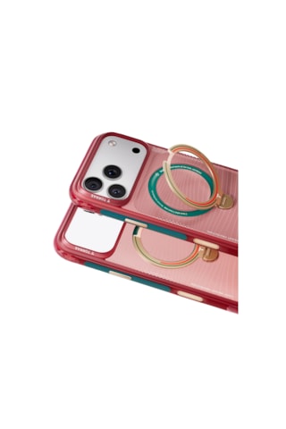 Torras Apple iPhone 17 Pro / 18 Pro Uyumlu Ostand Q3 Air World Cup Serisi Magsafe Kılıf Kırmızı