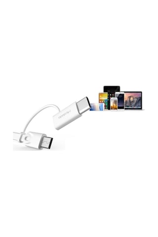 M-data 2in1 Type-c Micro Usb Şarj Data Kablosu Kırmızı