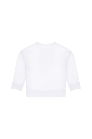 U.S. Polo Assn. Kız Çocuk Beyaz Bisiklet Yaka Sweatshirt 50298202-VR013