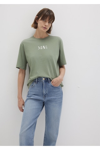 Mavi - Mavi Logo Baskılı Yeşil Tişört 1611594-81976 Yeşil