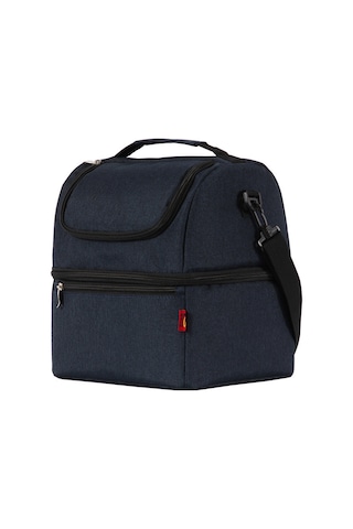 Vkemall Mavi İki Bölmeli Soğutucu Çanta - Piknik, Kamp İçin Yemek Ve İçecek Sağlama, Oxford Kumaş, Çanta/sırt Taşıma Seçeneği Mavi