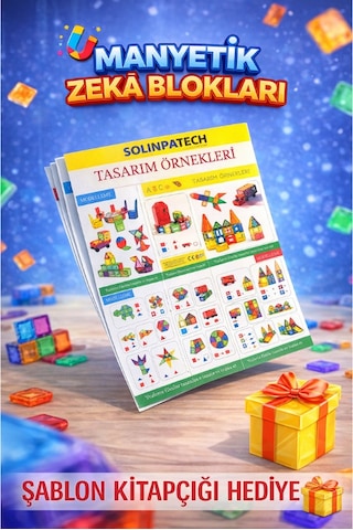 Manyetik Yapı Blokları 80 Parça Mıknatıslı Eğitici Oyuncak Zeka Ve Yaratıcılık Geliştirici Set