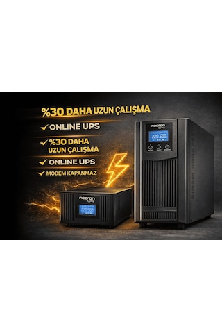 Elektrik Kesilince Pc Kapanmaz Ups 3kva Online 6x9ah %30 Uzun Süre