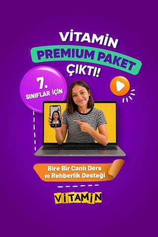 7. Sınıf Premium Paket - 8 Kitap Basılı Set + 30 Canlı Özel Ders ve Birebir Sınav Koçluğu (LGS Altyapı Hazırlığı)Yapay Zeka Destekli Dijital Platform