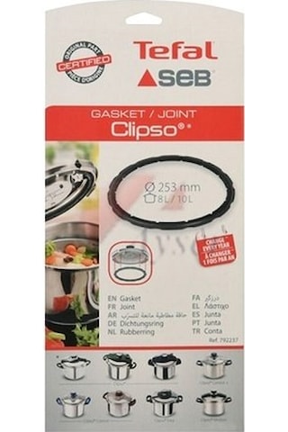 Tefal Clipso Kapak Lastiği 8-10 L 253Mm 792237 Siyah