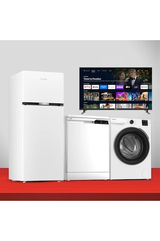 Arçelik 570471 MB + A 600 B + 8100 MX + A 643 C TV'li Eko Çeyiz Paketi