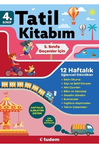 4. Sınıf Tatil Kitabım - 5. Sınıfa Geçenler İçin - Tudem Yayınları 4. Sınıf Tatil Kitabım - 5. Sınıfa Geçenler İçin - Tudem Yayınları