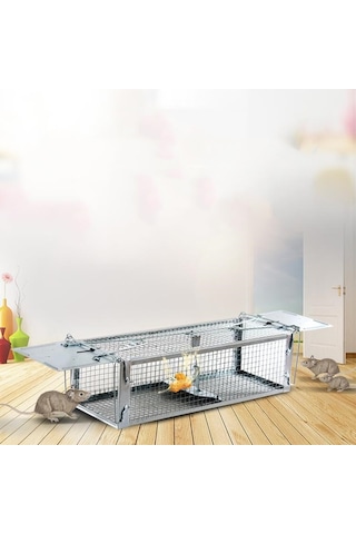 Sones Ev Faresi Kafesi Fare Kapanı Çift Kapılı Gümüş