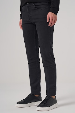 Erkek Siyah Denim 5 Cep Slim Fit Jean Kot Pantolon 25ms003044001 Siyah Siyah