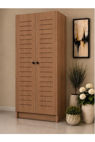 Flower Kombi Dolabı Krem 60 Lık Ceviz