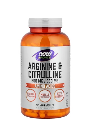 Now Foods, Sports Arginine Citrulline Nitric Oxide 240 Veg Capsules Diğer