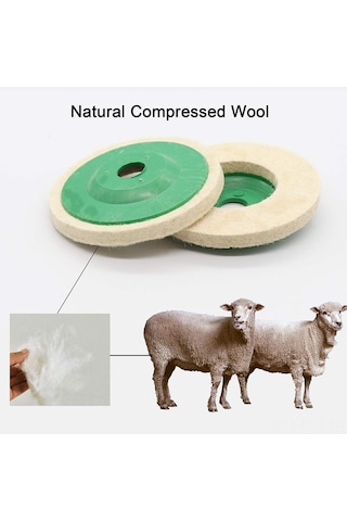 Xindoker 10'lu Yün Disk Seti - 100mm Açılı Taşlama Makinesi İçin Parlatma Ve Temizleme Diski