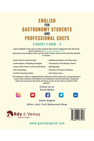English For Gastronomy Students And Professional Chefs - Iı