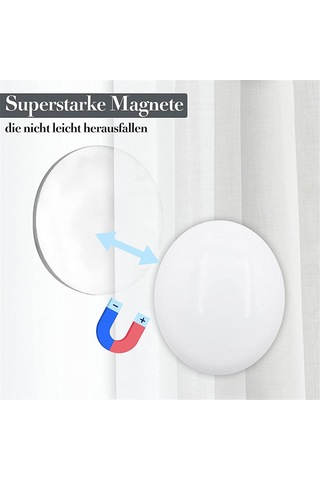 20 Adet Manyetik Perde Ağırlıkları Perde Ağırlıkları C Siyah