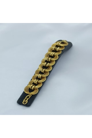 Yeni Sezon Vip Özel Seri Paslanmaz Çelik Üç Sıra Samanyolu Altın Kaplama Kadın Bileklik Gold