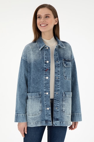 U.S. Polo Assn. Kadın Açık Mavi Jean Tunik Gömlek 50291134-DN0021