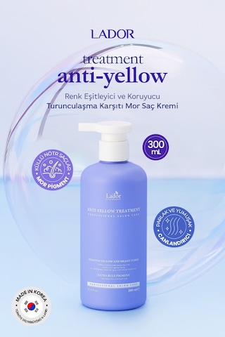 Lador Renk Eşitleyici ve Koruyucu Turunculaşma Karşıtı Mor Saç Kremi LADOR Yellow Treatment 300 ML