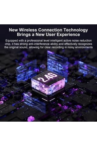 Wezone K60 Kablosuz Kragı Mikrofonu, Şarj Kutusu İle, Canlı Yayın Ve Telefon Kaydı İçin, Type-c + İos Adaptörü, 1 Alıcı 1 Verici