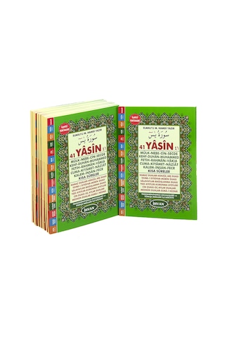 10 Adet Orta Boy 176 Sayfa Mevlüt Hediyesi Fihristli Yasini Şerif Kitabı