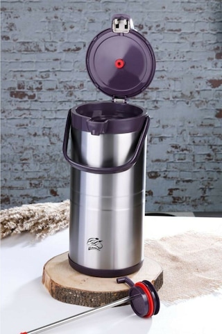 Cooker 4.5 L Çelik Termos (Pompalı) Ckr2009 - Mor