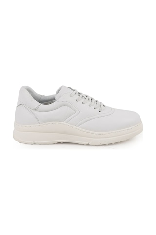 Libero Lz4506 Dikiş Detaylı Antik Görünümlü Kalın Hafif Eva Taban Kadın Sneaker Beyaz