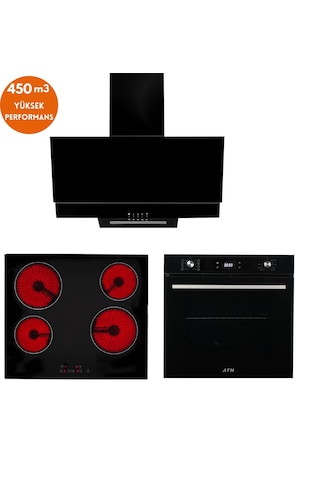 Eminçelik Ve AFM Tech VC640 + FM7700 + FM3250 One's Elektrikli Vitro Dijital Ankastre Set