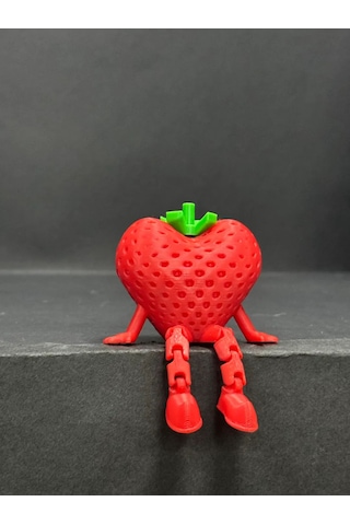 Sevgililer Günü Oturan Kalp Çilek