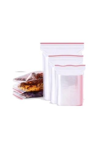 11x14 Kilitli Torba 100 Lü Şeffaf Zipli Poşet Orta Boy, Dayanıklı