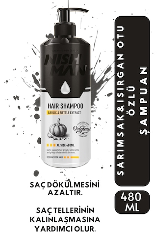Nıshman Sarımsak Ve Isırgan Otu Özlü Şampuan 480 Ml