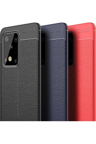 Samsung Uyumlu Galaxy S20 Ultra Kılıf Deri Tarzı Niss Silikon Case