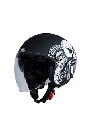 Origine Alpha Fearless Açık Motosiklet Kaskı Mat Siyah