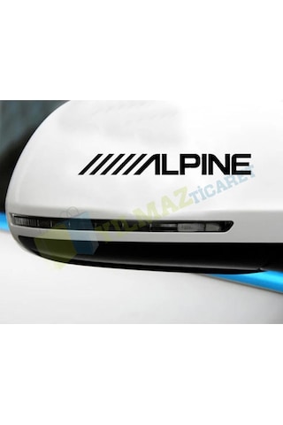 Alpine Oto Sticker 2 Adet Kaliteli Baskı Sürpriz Hediyeli