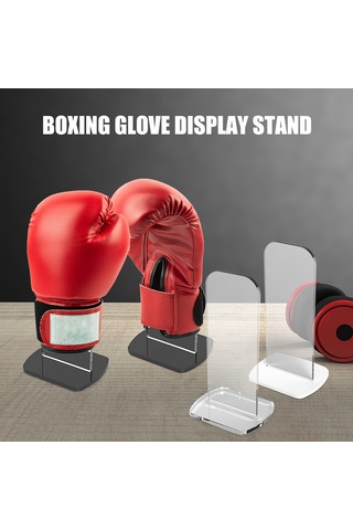 Moveevo Beyzbol/boks Eldiveni Gösterim Rafı, 5mm Akrilik, Ultra Saydam, 2 Adet, Boşluk Tasarrufu, Estetik Dekor - Beyaz Beyaz