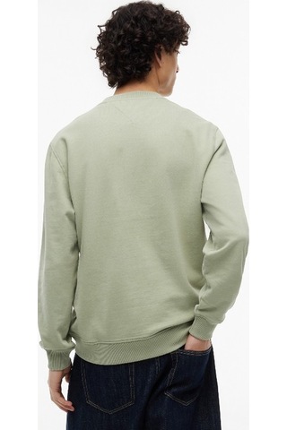 Tommy Hilfiger Tjm Graphıc Crewneck Ext Erkek Yeşil Sweatshirt - Dm0dm23392
